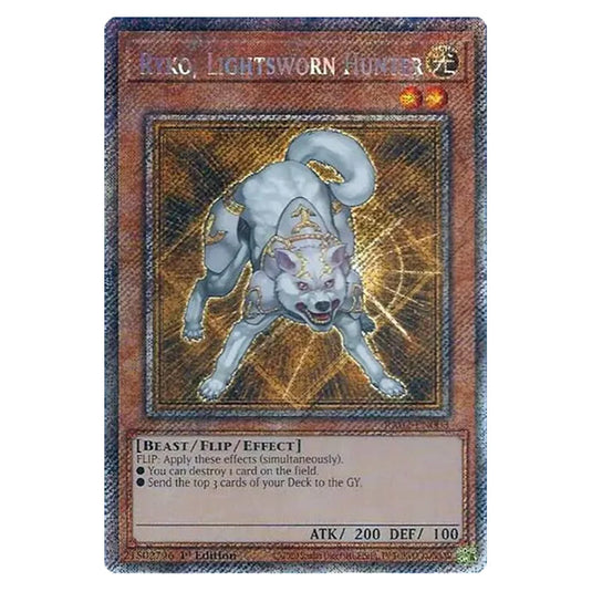 Ryko, Lightsworn Hunter RA02-EN003 card from the Yu-Gi-Oh! set 25th Anniversary Rarity Collection II