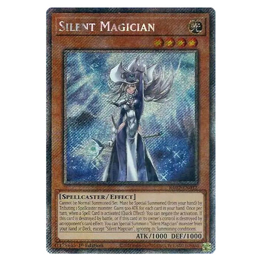 Silent Magician RA02-EN012 card from the Yu-Gi-Oh! set 25th Anniversary Rarity Collection II