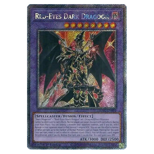 Red-Eyes Dark Dragoon RA02-EN021 card from the Yu-Gi-Oh! set 25th Anniversary Rarity Collection II