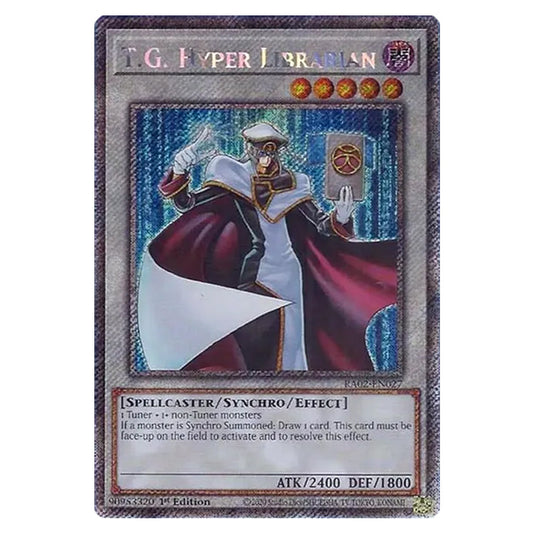 T.G. Hyper Librarian RA02-EN027 card from the Yu-Gi-Oh! set 25th Anniversary Rarity Collection II