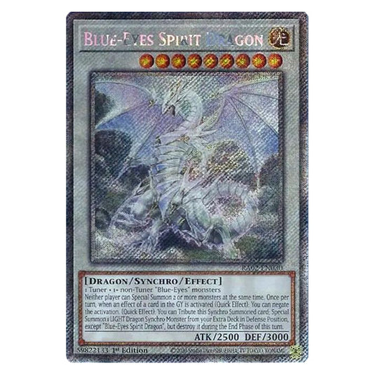 Blue-Eyes Spirit Dragon RA02-EN030 card from the Yu-Gi-Oh! set 25th Anniversary Rarity Collection II