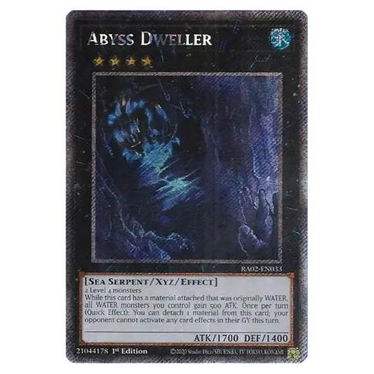 Abyss Dweller RA02-EN033 card from the Yu-Gi-Oh! set 25th Anniversary Rarity Collection II