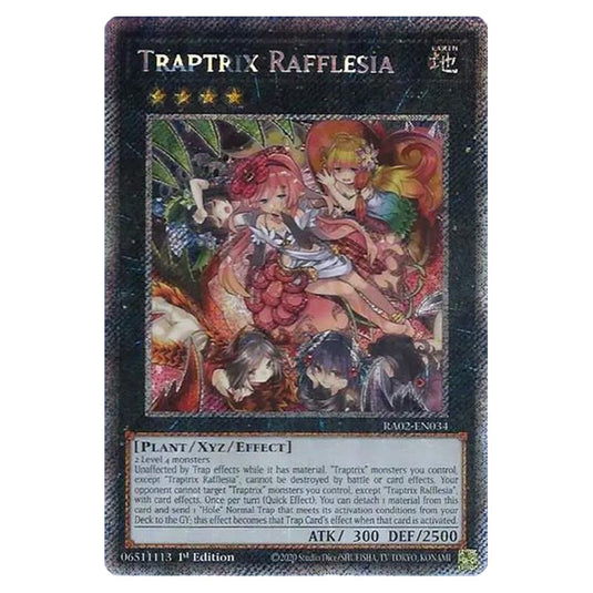 Traptrix Rafflesia RA02-EN034 card from the Yu-Gi-Oh! set 25th Anniversary Rarity Collection II