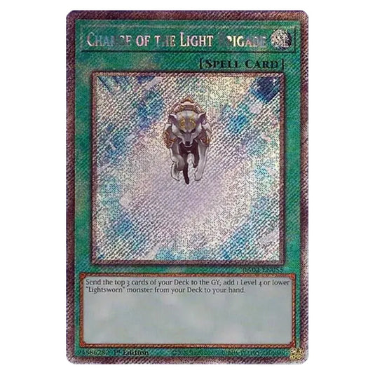 Charge of the Light Brigade RA02-EN055 card from the Yu-Gi-Oh! set 25th Anniversary Rarity Collection II