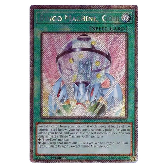 Bingo Machine, Go!!! RA02-EN062 card from the Yu-Gi-Oh! set 25th Anniversary Rarity Collection II