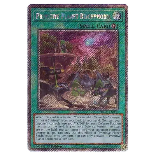 Primitive Planet Reichphobia RA02-EN067 card from the Yu-Gi-Oh! set 25th Anniversary Rarity Collection II