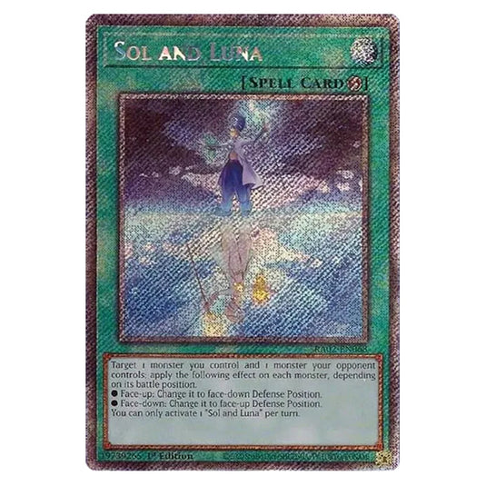 Sol and Luna RA02-EN068 card from the Yu-Gi-Oh! set 25th Anniversary Rarity Collection II