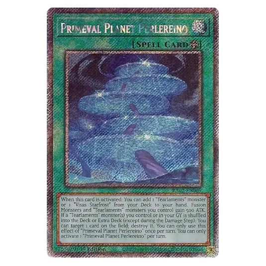 Primeval Planet Perlereino RA02-EN069 card from the Yu-Gi-Oh! set 25th Anniversary Rarity Collection II