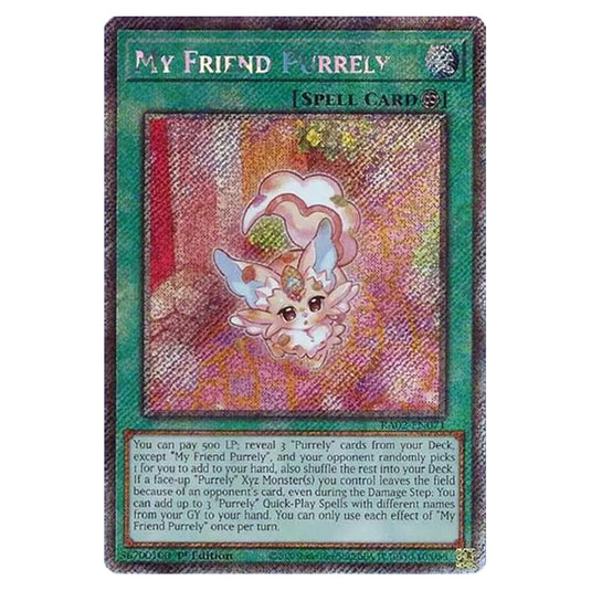 My Friend Purrely RA02-EN071 card from the Yu-Gi-Oh! set 25th Anniversary Rarity Collection II