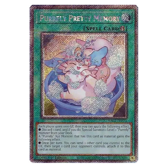 Purrely Pretty Memory RA02-EN072 card from the Yu-Gi-Oh! set 25th Anniversary Rarity Collection II