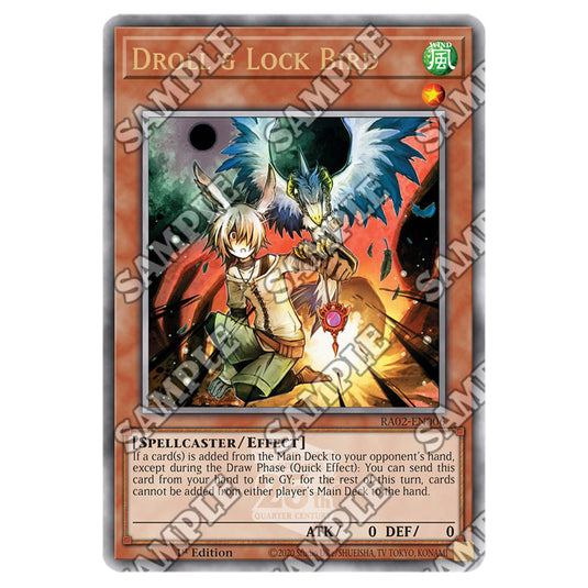 Droll & Lock Bird RA02-EN006 card from the Yu-Gi-Oh! set 25th Anniversary Rarity Collection II