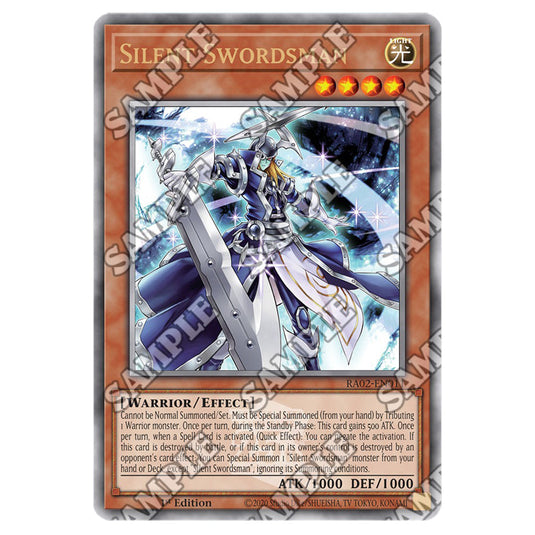 Silent Swordsman RA02-EN011 card from the Yu-Gi-Oh! set 25th Anniversary Rarity Collection II