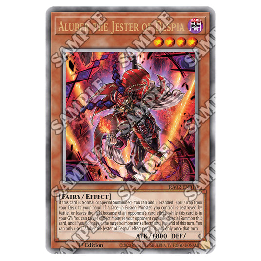 Aluber the Jester of Despia RA02-EN016 card from the Yu-Gi-Oh! set 25th Anniversary Rarity Collection II