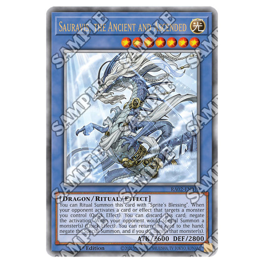 Sauravis, the Ancient and Ascended RA02-EN019 card from the Yu-Gi-Oh! set 25th Anniversary Rarity Collection II