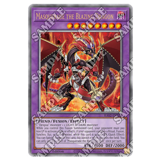 Masquerade the Blazing Dragon RA02-EN022 card from the Yu-Gi-Oh! set 25th Anniversary Rarity Collection II