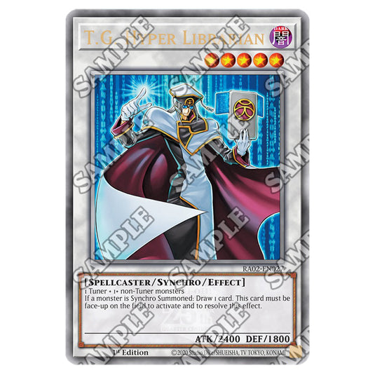 T.G. Hyper Librarian RA02-EN027 card from the Yu-Gi-Oh! set 25th Anniversary Rarity Collection II