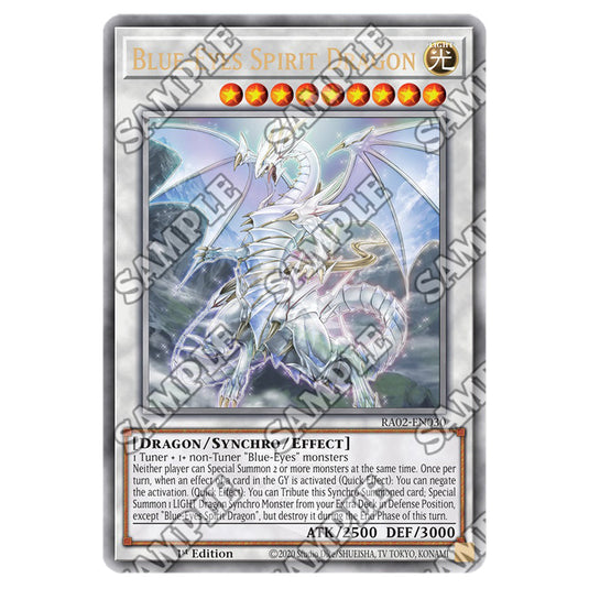 Blue-Eyes Spirit Dragon RA02-EN030 card from the Yu-Gi-Oh! set 25th Anniversary Rarity Collection II