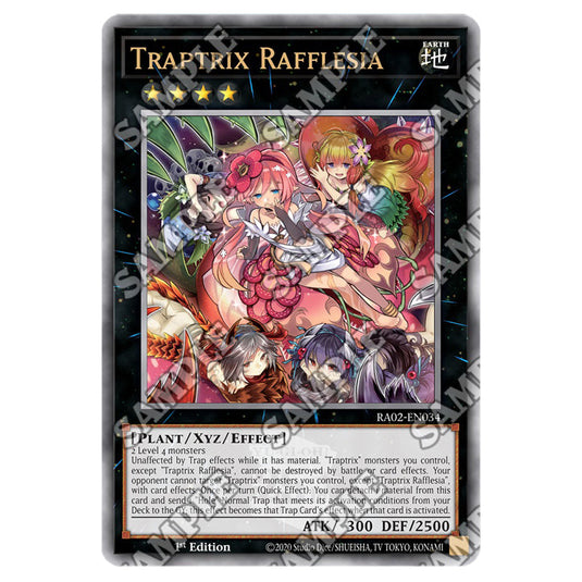 Traptrix Rafflesia RA02-EN034 card from the Yu-Gi-Oh! set 25th Anniversary Rarity Collection II