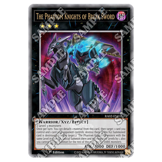 The Phantom Knights of Break Sword RA02-EN035 card from the Yu-Gi-Oh! set 25th Anniversary Rarity Collection II