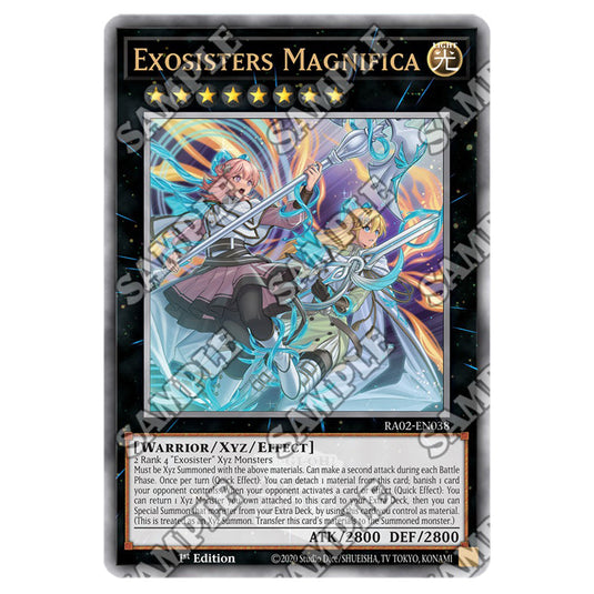 Exosisters Magnifica RA02-EN038 card from the Yu-Gi-Oh! set 25th Anniversary Rarity Collection II