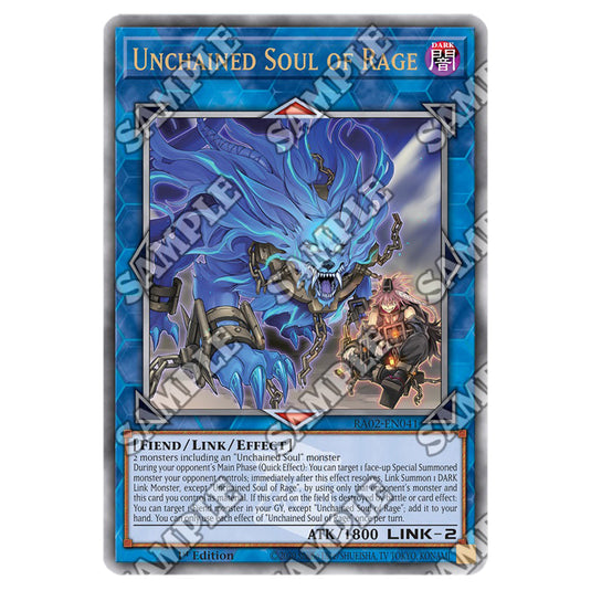 Unchained Soul of Rage RA02-EN041 card from the Yu-Gi-Oh! set 25th Anniversary Rarity Collection II