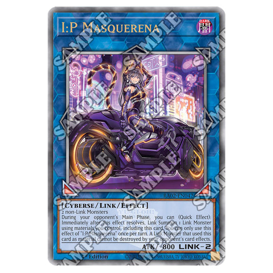 I:P Masquerena (Alternate Art) RA02-EN042 card from the Yu-Gi-Oh! set 25th Anniversary Rarity Collection II