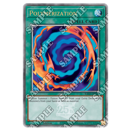 Polymerization RA02-EN047 card from the Yu-Gi-Oh! set 25th Anniversary Rarity Collection II