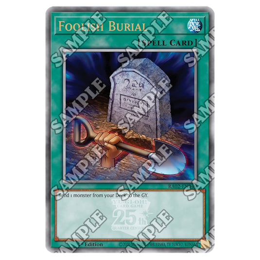 Foolish Burial RA02-EN049 card from the Yu-Gi-Oh! set 25th Anniversary Rarity Collection II