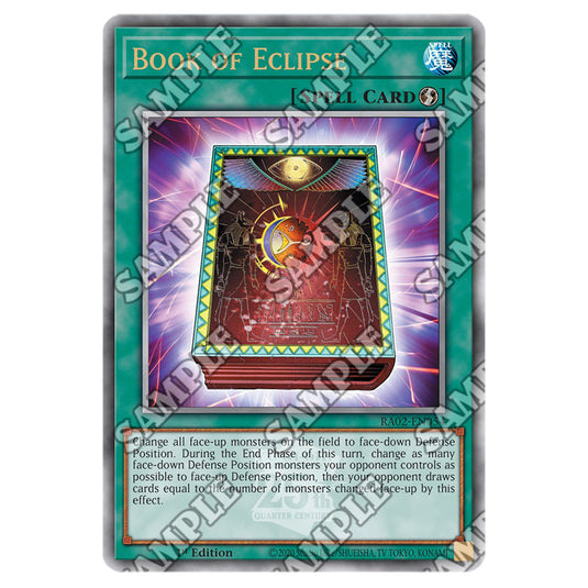 Book of Eclipse RA02-EN054 card from the Yu-Gi-Oh! set 25th Anniversary Rarity Collection II