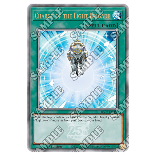 Charge of the Light Brigade RA02-EN055 card from the Yu-Gi-Oh! set 25th Anniversary Rarity Collection II