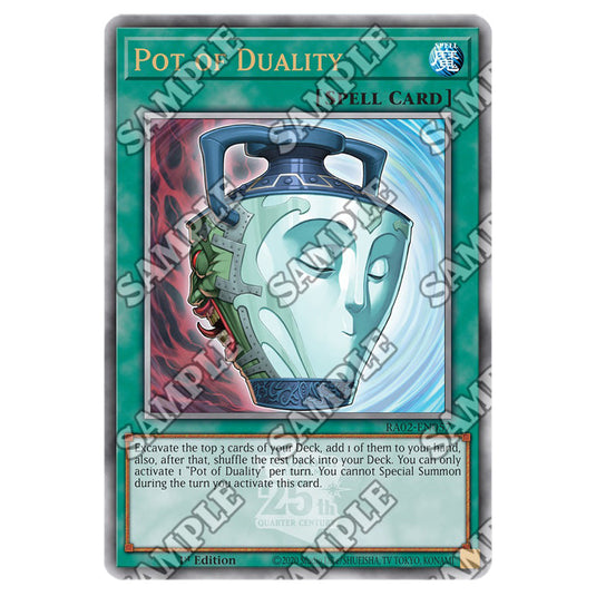 Pot of Duality RA02-EN057 card from the Yu-Gi-Oh! set 25th Anniversary Rarity Collection II