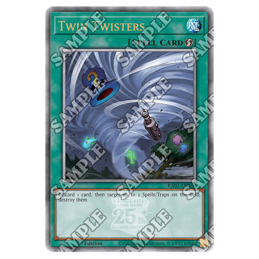 Twin Twisters RA02-EN060 card from the Yu-Gi-Oh! set 25th Anniversary Rarity Collection II