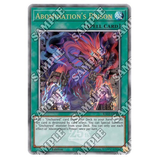 Abomination's Prison RA02-EN064 card from the Yu-Gi-Oh! set 25th Anniversary Rarity Collection II