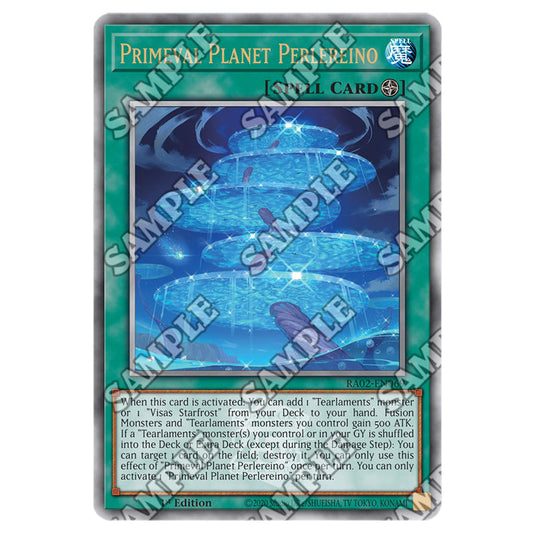 Primeval Planet Perlereino RA02-EN069 card from the Yu-Gi-Oh! set 25th Anniversary Rarity Collection II