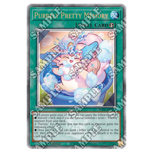 Purrely Pretty Memory RA02-EN072 card from the Yu-Gi-Oh! set 25th Anniversary Rarity Collection II