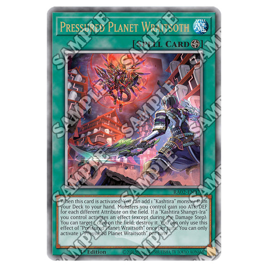 Pressured Planet Wraitsoth RA02-EN073 card from the Yu-Gi-Oh! set 25th Anniversary Rarity Collection II