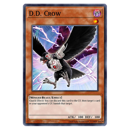 D.D. Crow RA02-EN002 card from the Yu-Gi-Oh! set 25th Anniversary Rarity Collection II