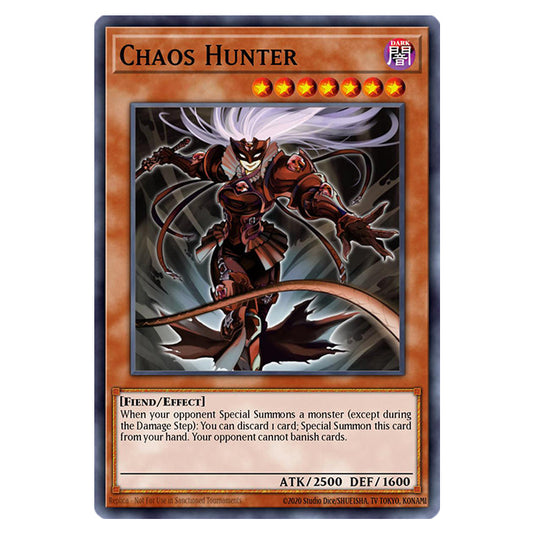 Chaos Hunter RA02-EN007 card from the Yu-Gi-Oh! set 25th Anniversary Rarity Collection II