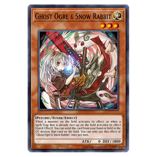 Ghost Ogre & Snow Rabbit (Alternate Art) RA02-EN009 card from the Yu-Gi-Oh! set 25th Anniversary Rarity Collection II