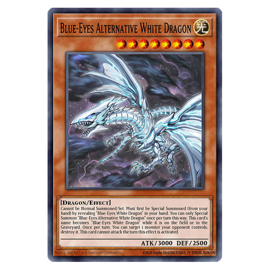 Blue-Eyes Alternative White Dragon RA02-EN010 card from the Yu-Gi-Oh! set 25th Anniversary Rarity Collection II