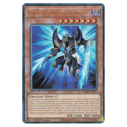 Fantastical Dragon Phantazmay (Alternate Art) RA02-EN013 card from the Yu-Gi-Oh! set 25th Anniversary Rarity Collection II