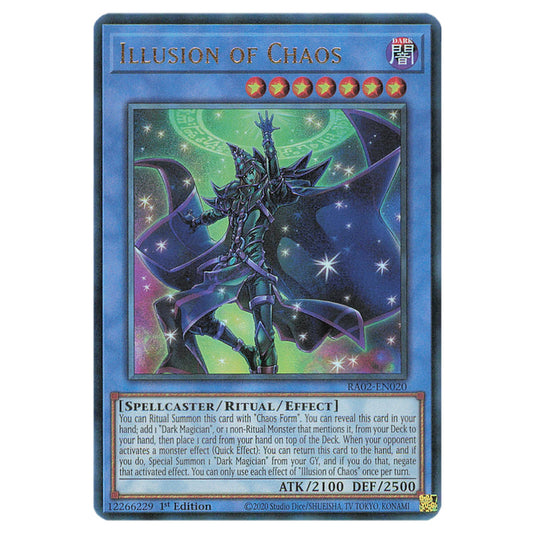 Illusion of Chaos RA02-EN020 card from the Yu-Gi-Oh! set 25th Anniversary Rarity Collection II