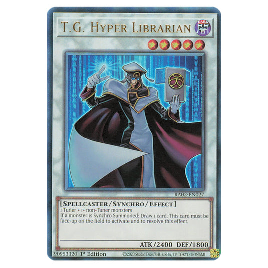 T.G. Hyper Librarian RA02-EN027 card from the Yu-Gi-Oh! set 25th Anniversary Rarity Collection II