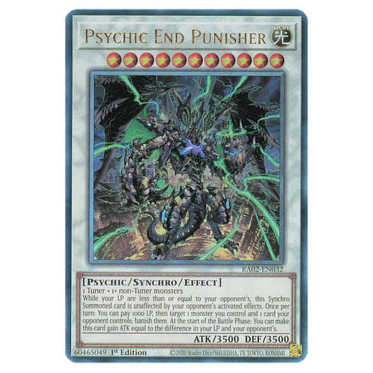 Psychic End Punisher RA02-EN032 card from the Yu-Gi-Oh! set 25th Anniversary Rarity Collection II