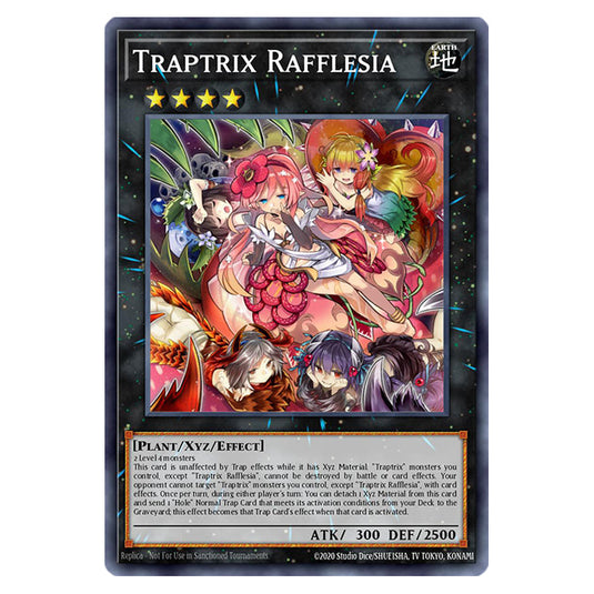 Traptrix Rafflesia RA02-EN034 card from the Yu-Gi-Oh! set 25th Anniversary Rarity Collection II