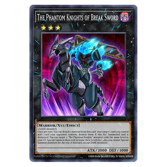 The Phantom Knights of Break Sword RA02-EN035 card from the Yu-Gi-Oh! set 25th Anniversary Rarity Collection II