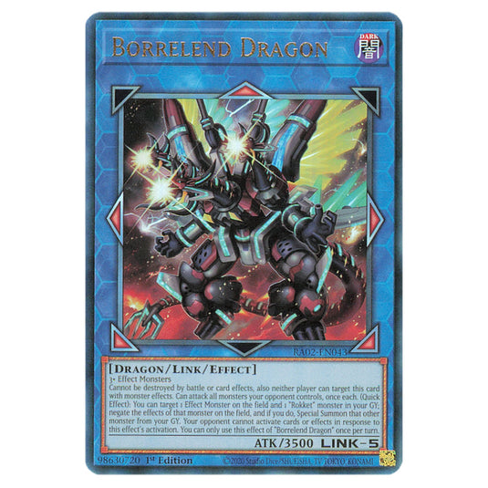 Borrelend Dragon RA02-EN043 card from the Yu-Gi-Oh! set 25th Anniversary Rarity Collection II