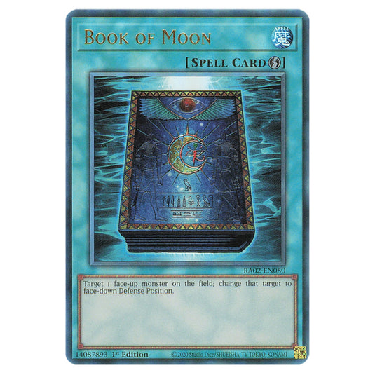 Book of Moon RA02-EN050 card from the Yu-Gi-Oh! set 25th Anniversary Rarity Collection II