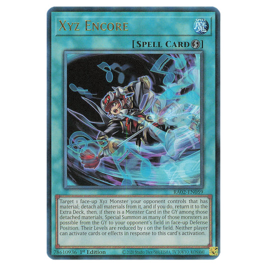 Xyz Encore RA02-EN059 card from the Yu-Gi-Oh! set 25th Anniversary Rarity Collection II