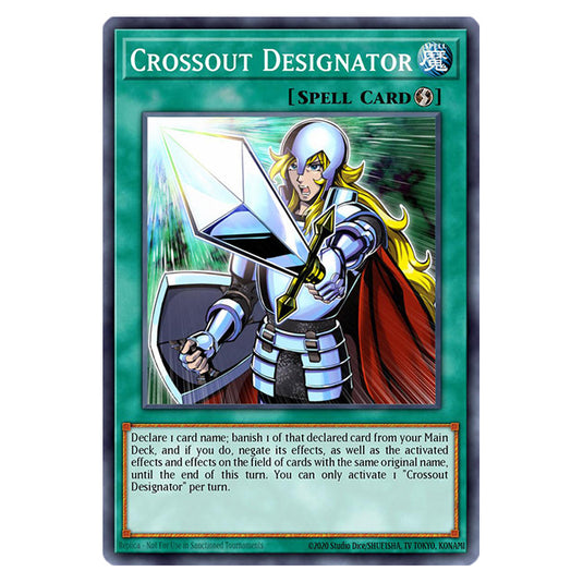 Crossout Designator RA02-EN063 card from the Yu-Gi-Oh! set 25th Anniversary Rarity Collection II